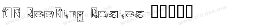 CK Peeking Posies字体转换
